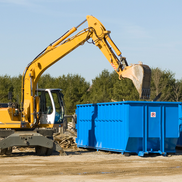 can i choose the location where the residential dumpster will be placed in Briarcliff